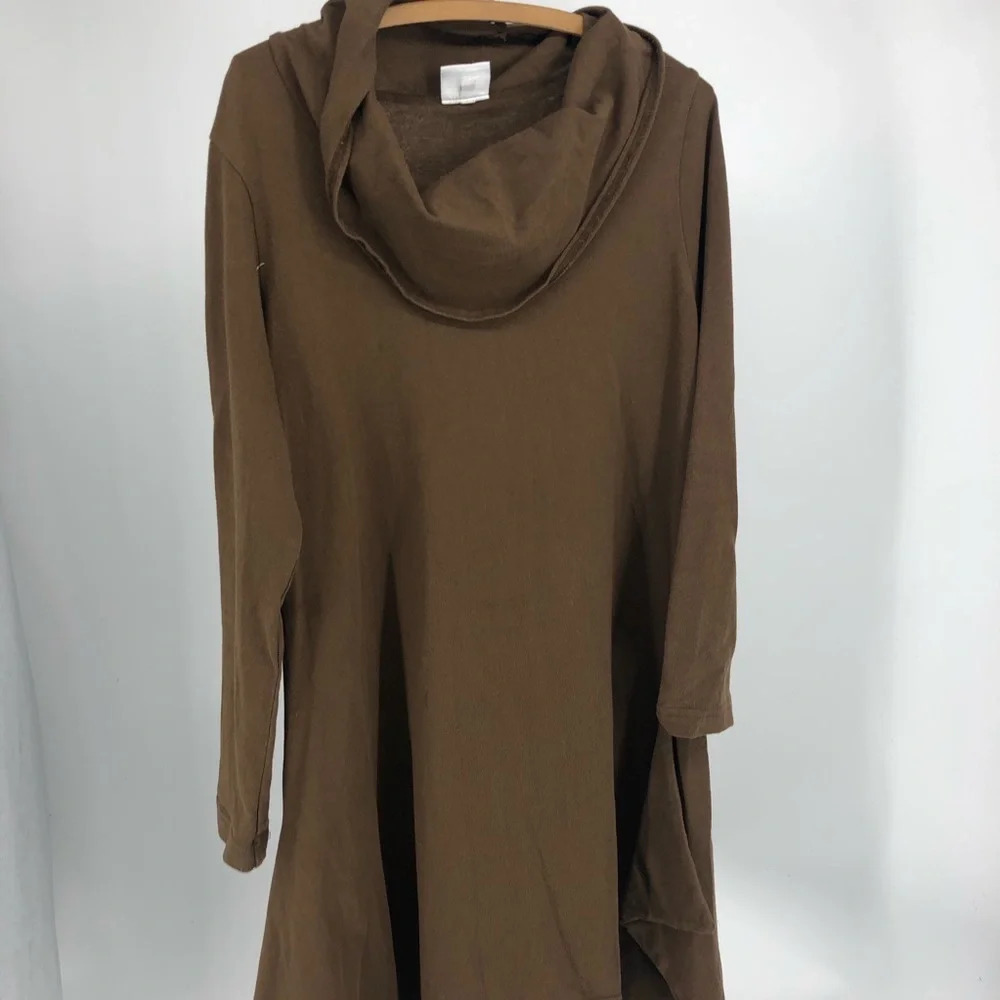 Pacific Cotton by Bryn Walker baggy oversize cowlneck tunic S Lagenlook